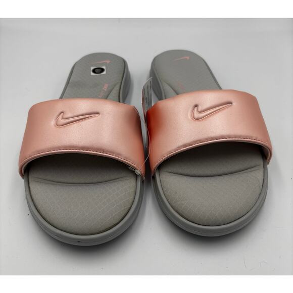 Nike Women’s Ultra Comfort 3 Slide sandals in Wolf Grey/Echo Pink Size 10 NWT - Picture 5 of 8